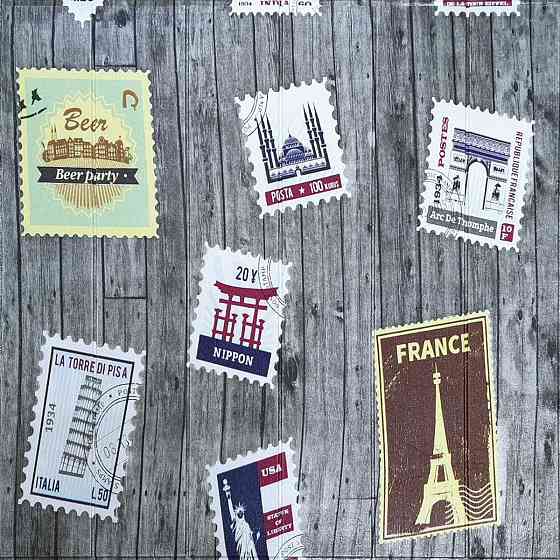 Самоклеящаяся 3D панель Поштові марки Киев