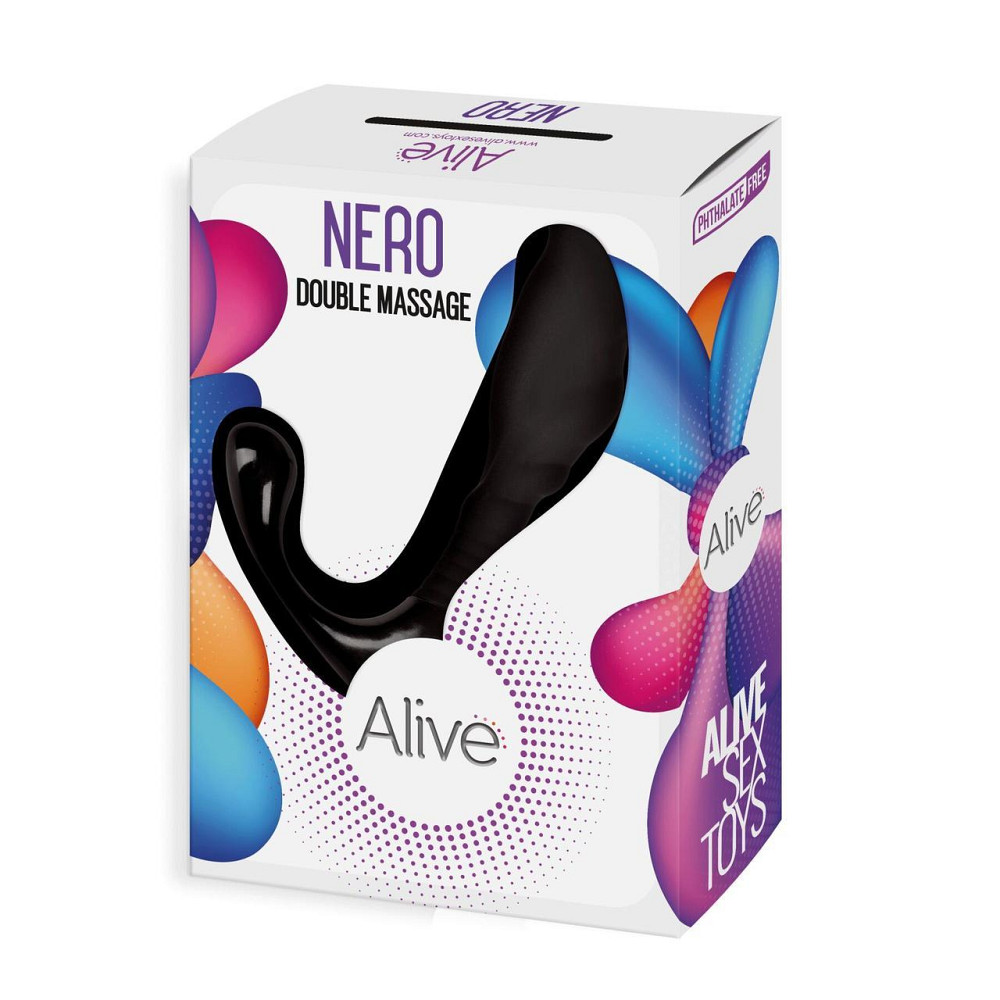 Самый недорогой массажер простаты Alive Nero для новичков, силикон и пластик, отлично для старта Sex Aura Киев - изображение 2