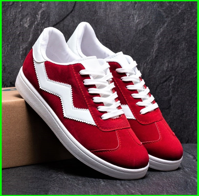 Кросівки Чоловічі Червоні Замшеві (розміри: 42,43,44,45) — 793 Дніпро - фото 4