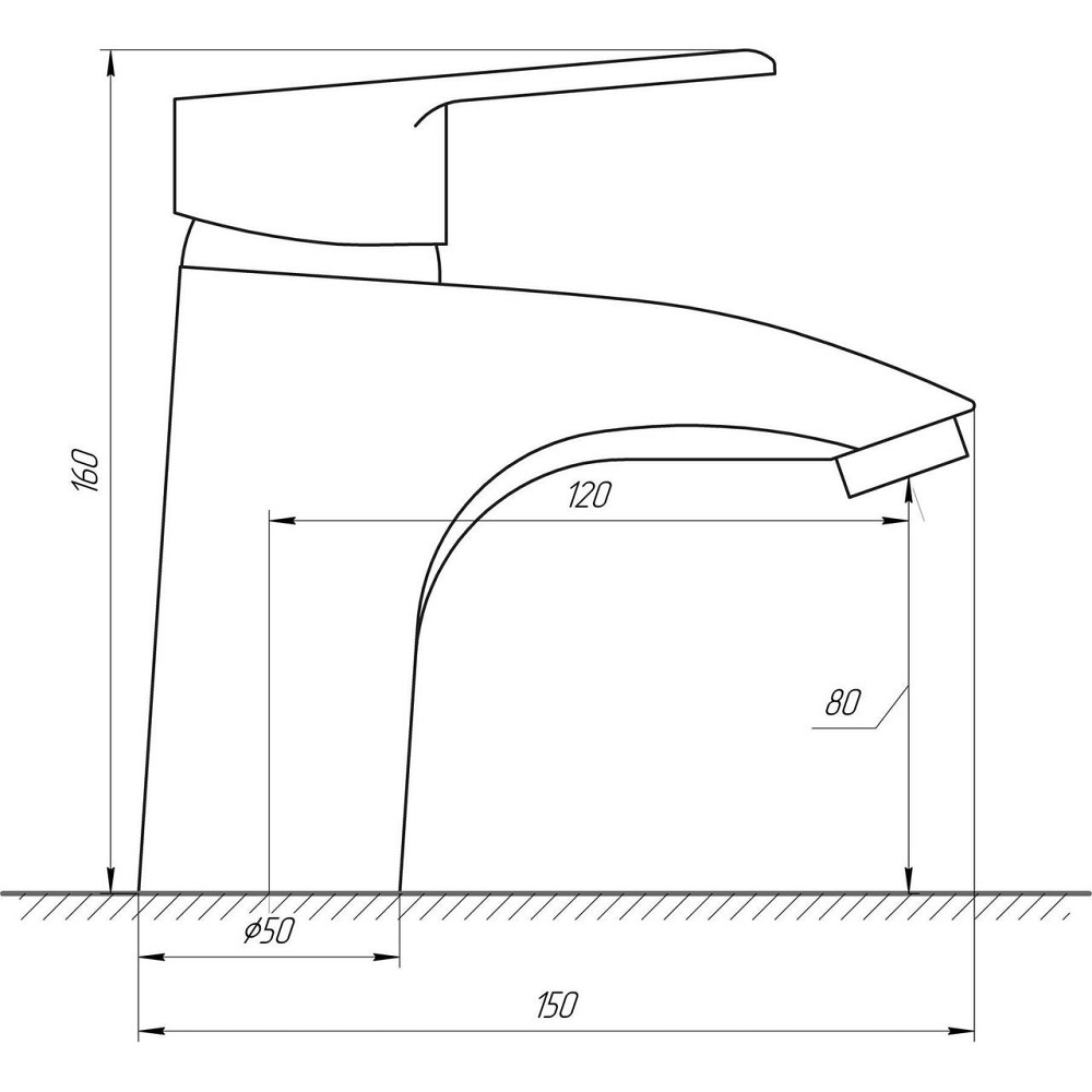 Змішувач для умивальника DOMINO BLITZ DBC-401 (000012622) Київ - фото 4