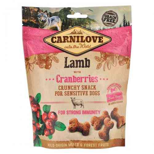 Лакомство Carnilove Dog Crunchy Snack Lamb with Cranberries для собак для крепкого иммунитета с ягнятиной и клюквой 200 г Киев