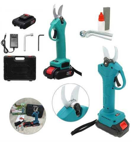 Секатор акумуляторний DOMOTEC 68V для обрізки гілок та чагарників, в кейсі, садовий інструмент Одеса - фото 6