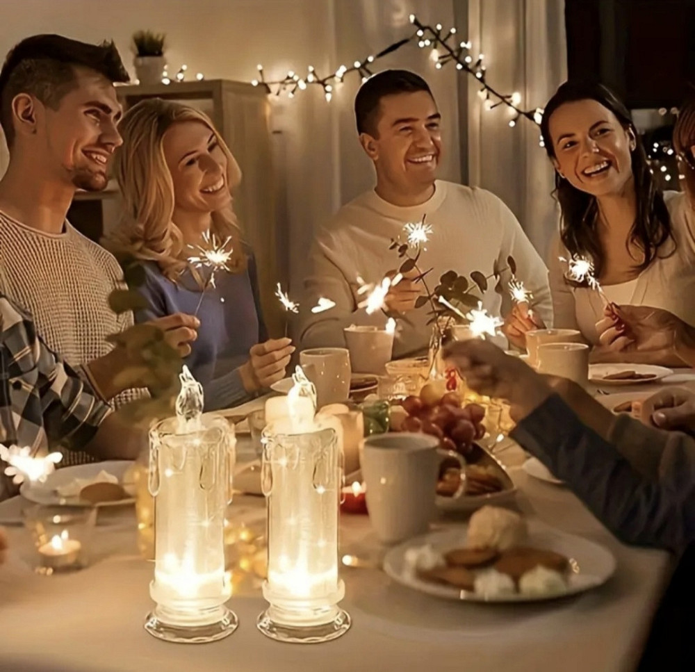 LED свічка на батарейках 4 шт 15х5 см Сміла - фото 6