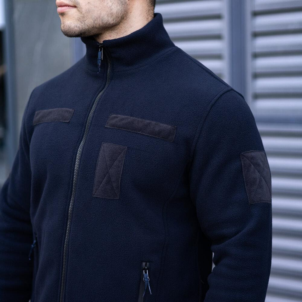 Толстовка флісова Pobedov Voin з липучками Темно-синій L BLto2 541Ldb Київ - фото 6