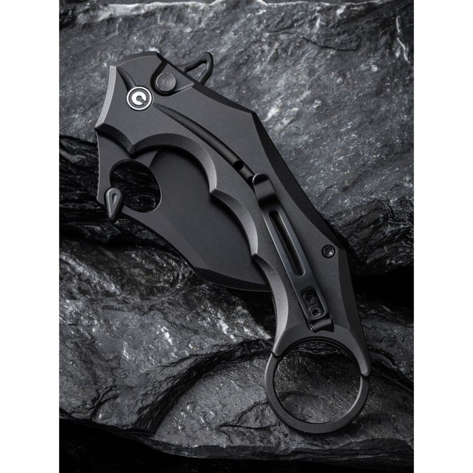 Ніж складаний кишеньковий Civivi Incisor II, (5.1 см) Nitro-V / Aluminum чорний Киев - изображение 12