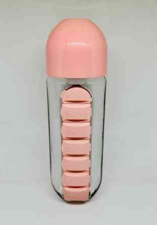 Пляшка для води з таблеткою Pill Bottle рожева Вінниця