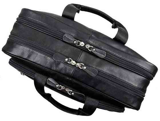 Сумка мужская для ноутбука 17 дюймов Черная (Vintage) Киев