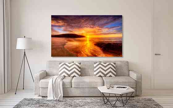 Картина холст в гостиную / спальню  Захід сонця  MLP_130 60x100 см Киев