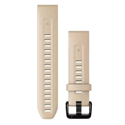 Ремінець до смарт-годинника Garmin fenix 7S, 20mm QuickFit Limestone Silicone (010-13102-08) Вінниця - фото 1