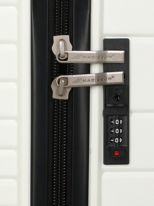 Валіза поліпропіленова SNOWBALL MADISSON 33703 велика 75 см біла Київ - фото 8