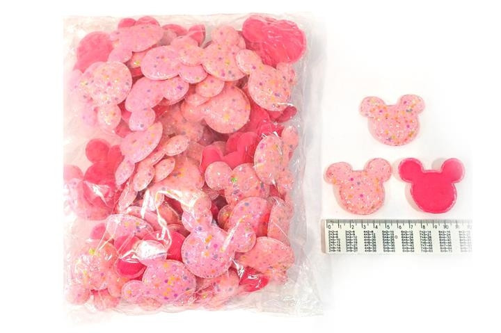 Нашивки аппликации на одежду розовые Микки 20 шт Киев - изображение 1