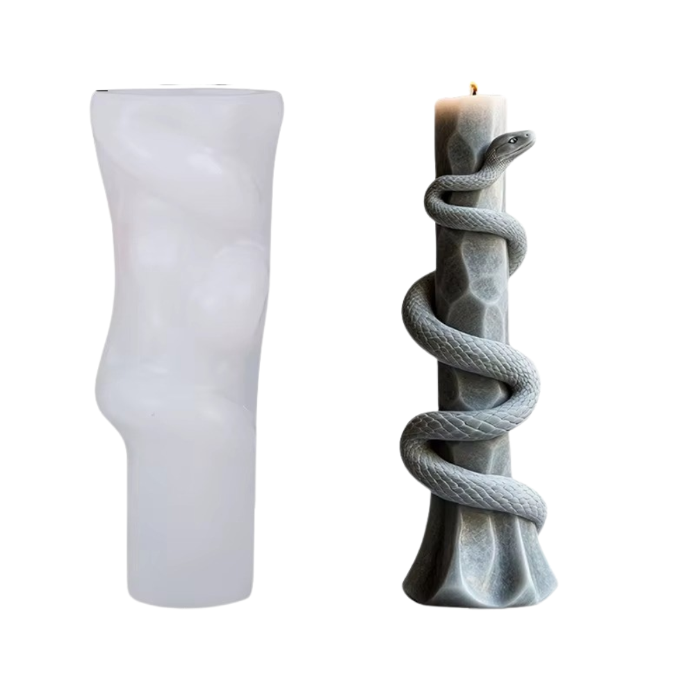 Силіконова форма для виготовлення свічки, молд для свічок з соєвого, бджолиного воску і парафіну 54 х 141 мм Кам'янець-Подільський - фото 1