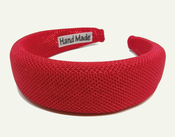 Широкий обруч на голову червоний Київ - фото 1