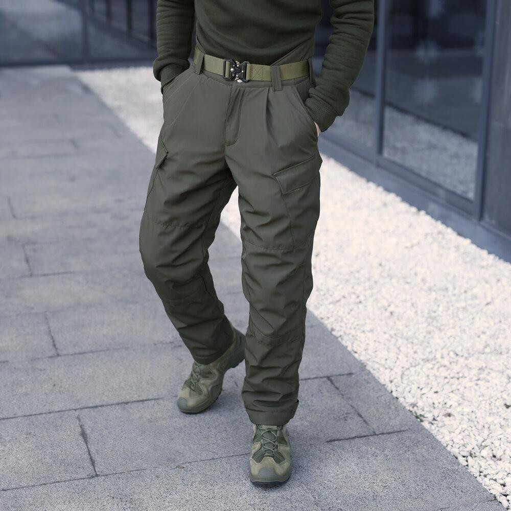 Зимние мужские хаки брюки Pobedov Fight. Утепленные мужские брюки зимние хаки Киев - изображение 1