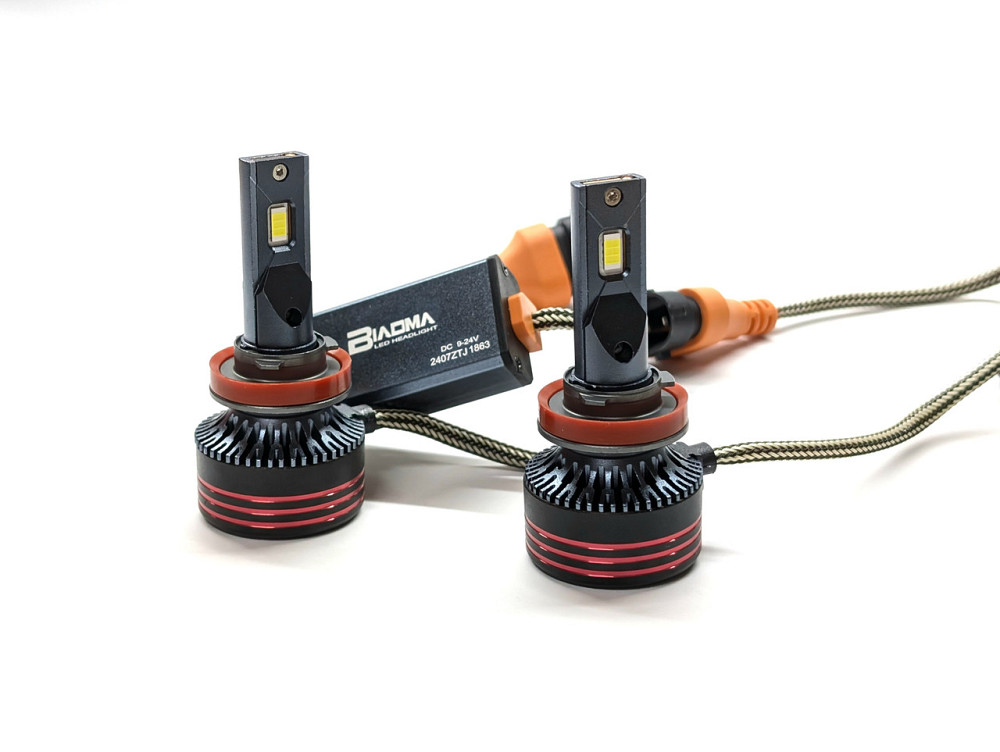 Комплект светодиодных ламп M8 PRO H11(H8/H9/H16) 55W Canbus 6000K 12000Lm 12/24V Харьков - изображение 1