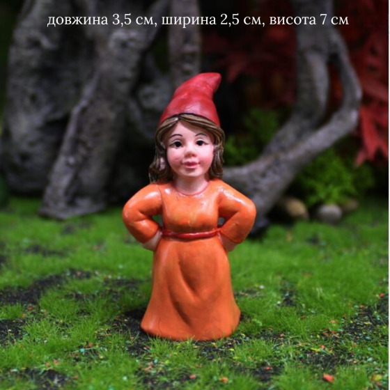 Фигурка Гном из полистоуна для мини-сада, кашпо, флорариума, микроландшафта, миниатюры Одесса