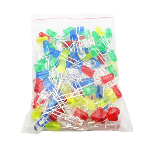 LED світлодіод 5мм 5 кольорів, 100шт, набір Вінниця - фото 1