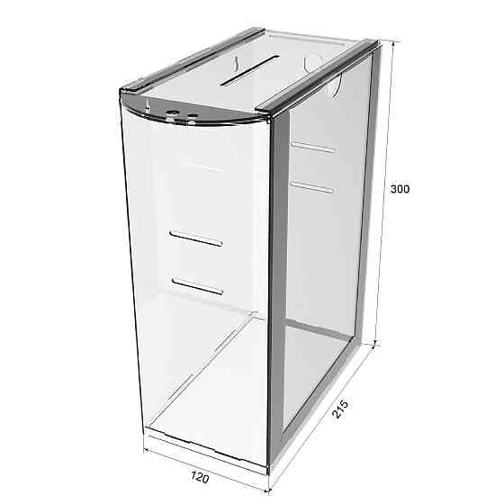 Скринька для пожертв EKOSTAR 215х120х300мм з прорізами під ремінь та кишенею А4 Київ