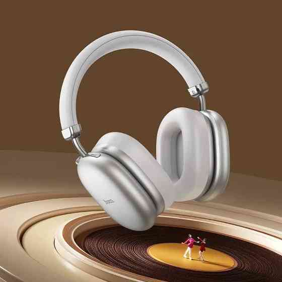 Бездротові навушники HOCO W35 Max Auspicious ANC noise reduction BT headphones Silver Одеса
