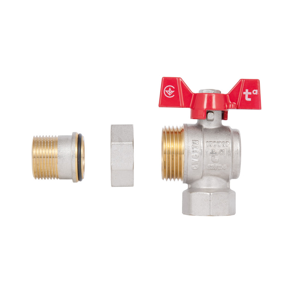 Кран кульовий "Американка" Thermo Alliance Standart 3/4" ВН кутовий SD222NW20PN40 Київ - фото 9