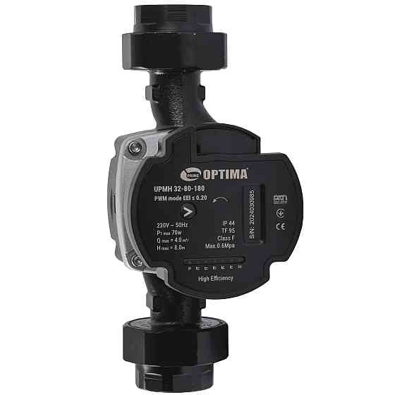 Насос циркуляционный энергосберегающий Optima PRIME UPMH 32-80AUTO 180мм + гайки (000027875) Киев