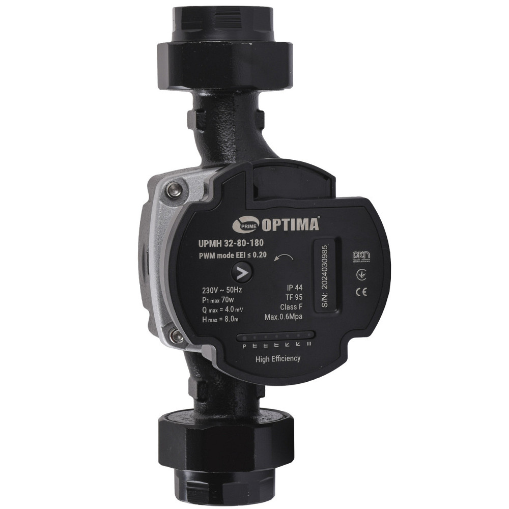 Насос циркуляционный энергосберегающий Optima PRIME UPMH 32-80AUTO 180мм + гайки (000027875) Киев - изображение 2