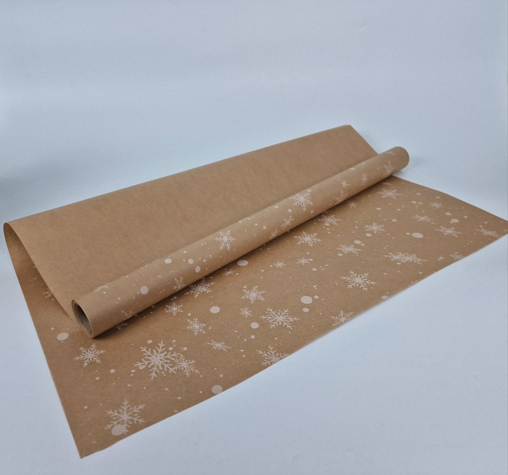 Рулон 8 м бумага подарочная с печатью (38) для цветов (h680) Н.Год №2 (1 шт) Харьков - изображение 1