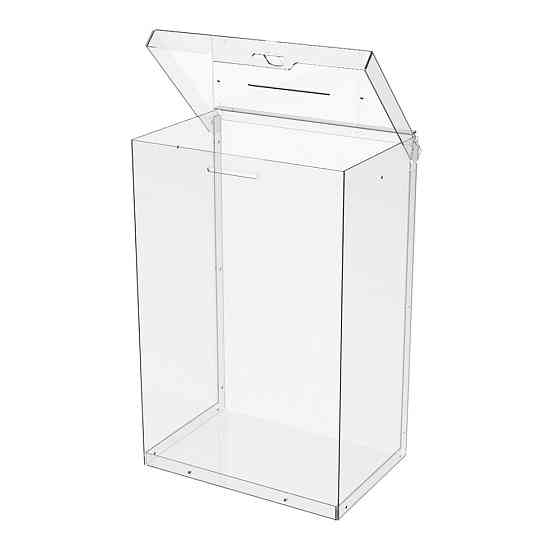 Ящик EKOSTAR с замком для пожертвований и сбора денег 220x150x330. Объем 11 литров Киев