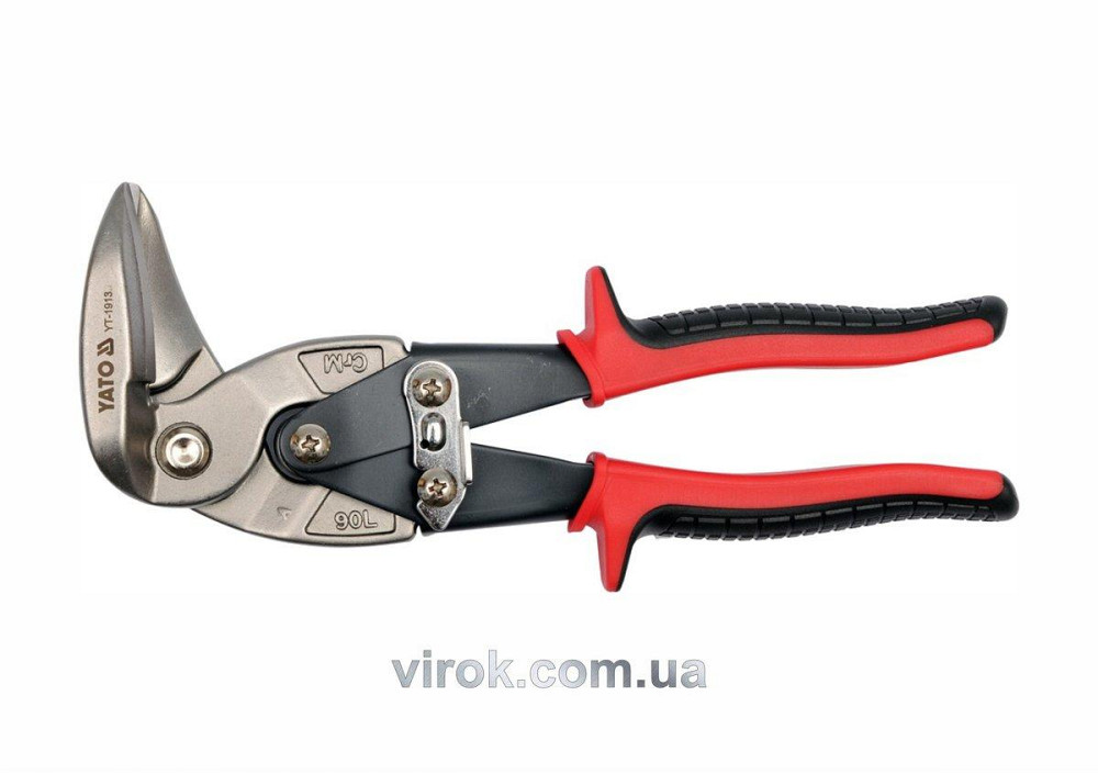Ножиці по металу YATO : L= 225 мм, ліві вигнуті, Cr-Mo [6/36] Одесса - изображение 1