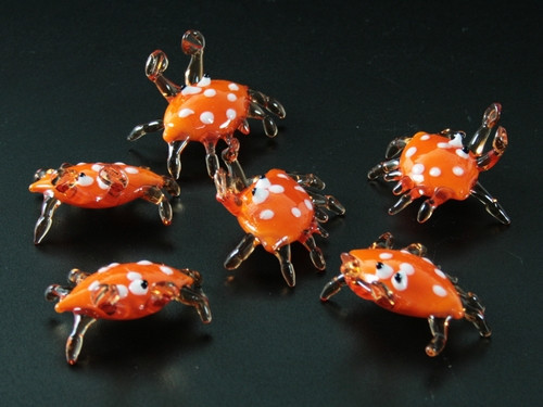 Стеклянная статуэтка Краб 6 шт Киев - изображение 1