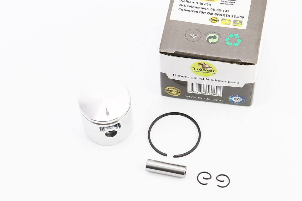 Поршень к-кт 34mm (палець 8mm) OLEO MAC SPARTA 25 Киев - изображение 1