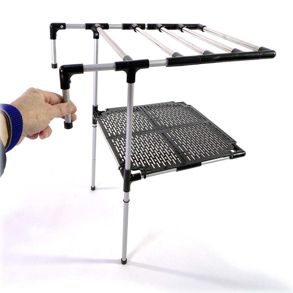 Регульована 2-поверхова металева сушарка для взуття та дрібних речей на батарею опалення Trol-2 Борисполь - изображение 1