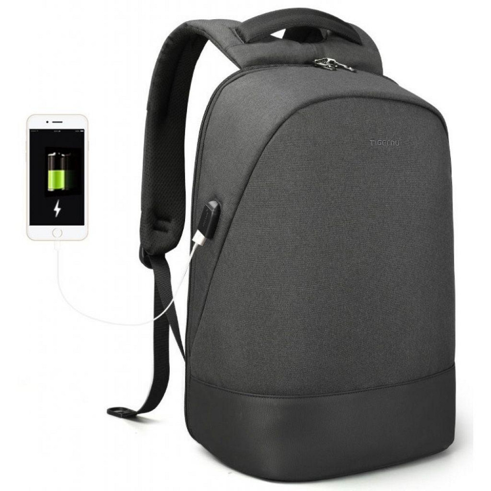 Рюкзак Tigernu T-B3595 чорний з сірим Київ - фото 4