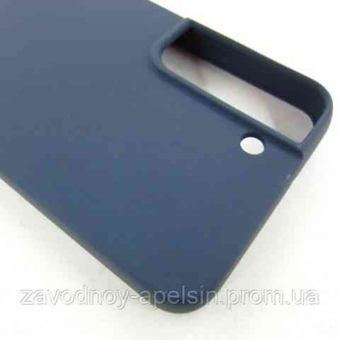 Samsung S22 S901 Чохол мікрофібра Silicone Cover (синій) Одеса
