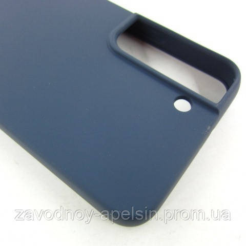 Samsung S22 S901 Чохол мікрофібра Silicone Cover (синій) Одеса - фото 2