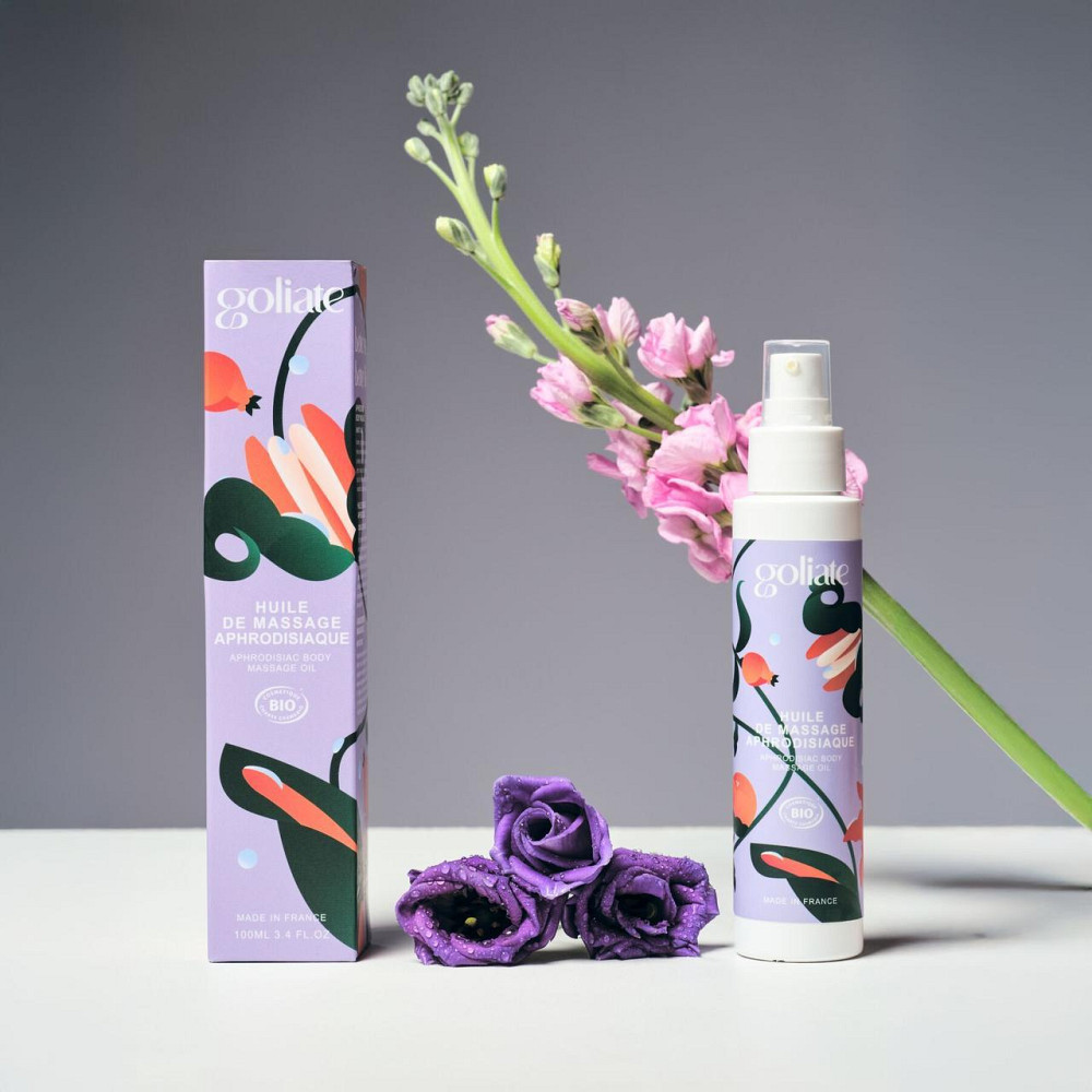 Масажна олія Goliate Huile De Massage Aphrodisiaque 100 мл, органічна, зігрівальний ефект Sex Aura Київ - фото 7