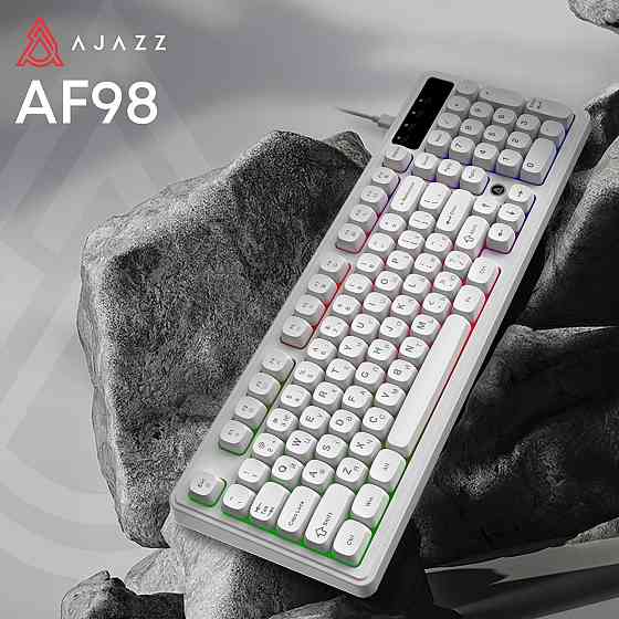 Клавіатура Ajazz AF98 Black USB-C White (AF98-W) ( 24942 ) Харьков