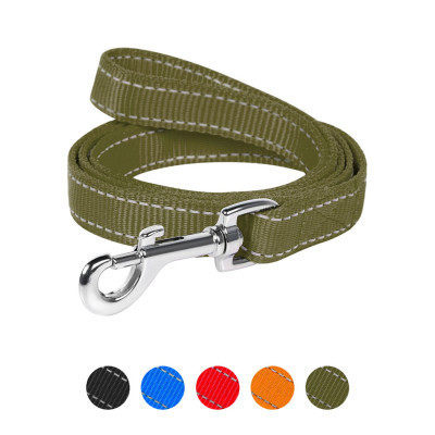 Поводок для собак Dog Extreme из нейлона двойной Ш 14 мм Д 122 см хаки (430031) Винница - изображение 1