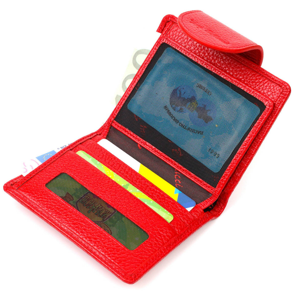 Оригинальный женский кошелек из натуральной кожи Tony Bellucci 22017 Красный Киев - изображение 6