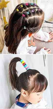 Набор детский резинок для волос 50 шт разноцветный Киев