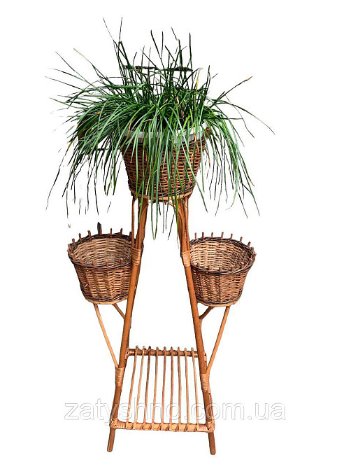 Подставка для цветов плетеная 3 шт. Киев - изображение 1