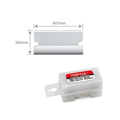 Набор запасных лезвий (10шт) 40х20мм к скребку JJCJ0140  TOPTUL JLAT0220 Одесса