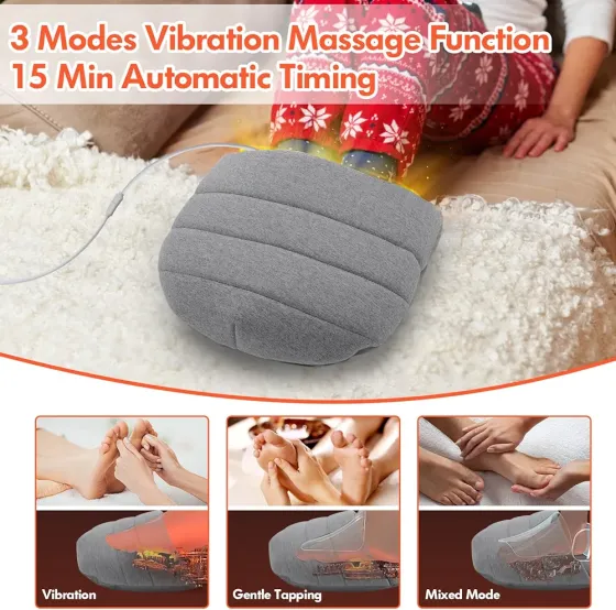 Електрична грілка для ніг 2 в 1 з функцією підігріву та масажу ніг Acemall Луцьк