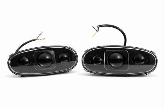 Комплект протитуманних LED фар StarLight Daewoo Lanos/Sens ближнє світло + DRL (металевий корпус) 80W ПТФ FOG Харків