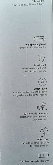 Епілятор Braun Silk-epil 9 SES 9-030     Новий, запакований. Київ - фото 1