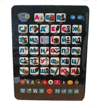 Музыкальный розвивающий планшет Алфавит черный Киев