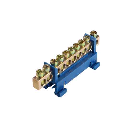 Шина нулевая, 10 отверстий, DIN рельса Днепр