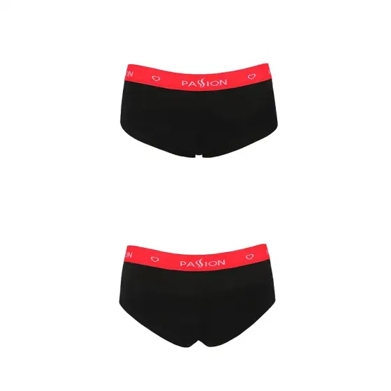 Трусики-шортики Passion PS003 PANTIES S, black Львов