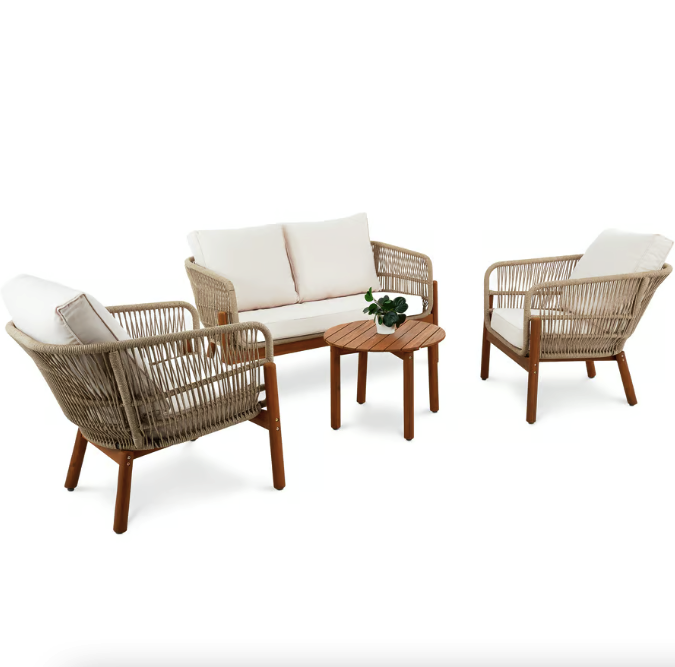 Комплект садових меблів Di Volio Deli бежево-кремовий Київ - фото 2