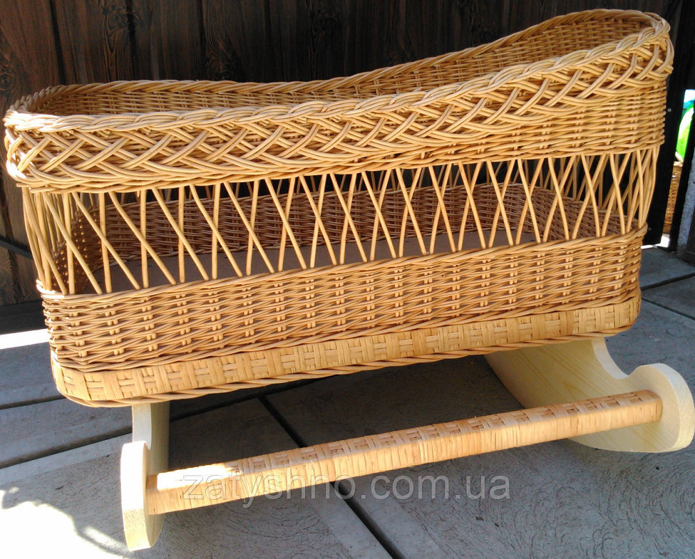 Плетене дитяче ліжечко Київ - фото 7